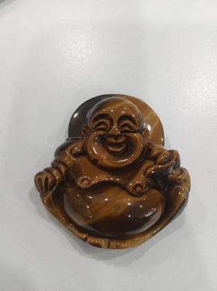 SahajHast Laughing Buddha Pendant Natural Yellow Tiger Eye Stone | Hand-Carved Gemstone for DIY Jewelry & Spiritual Charm SahajHast Laughing Buddha Pendant Natural Yellow Tiger Eye Stone | Hand-Carved Gemstone for DIY Jewelry & Spiritual Charm