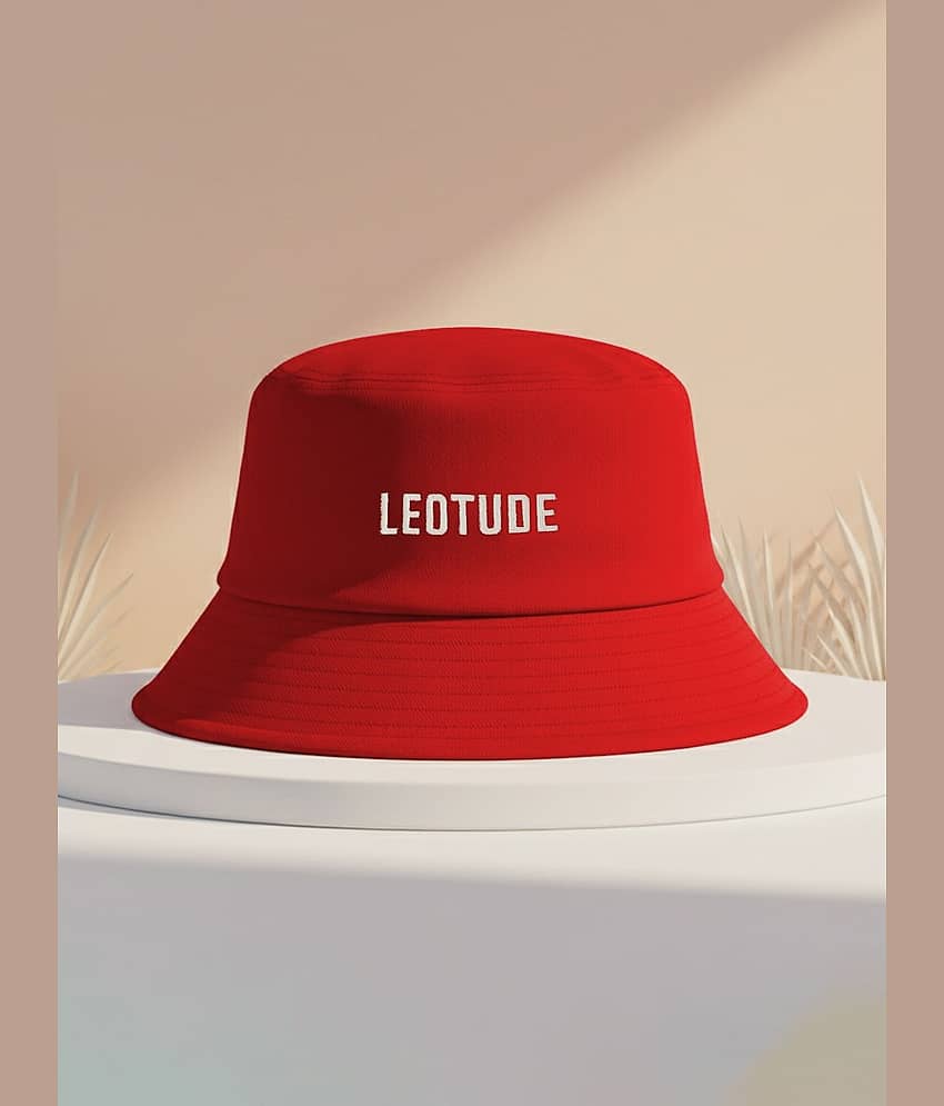 Leotude Pack of 1 Cotton Blend Men's Cap ( Red )