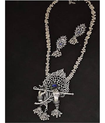 Sunhari Jewels Silver Alloy Necklace Set ( Pack of 1 )