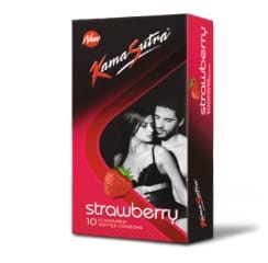 Kamasutra condoms  Flavoured Strawberry 10 Pack