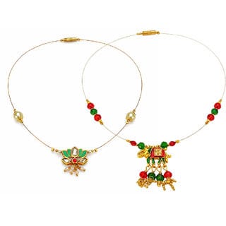Invisible Chain 1 Layer,Three Mixed Colour Chain and Multicolour Chain 2 Qty