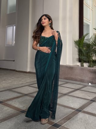 Maria saree-Saree with Unstitched blouse