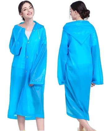 Infispace Light Blue PVC Men's Raincoat ( Pack of 1 )