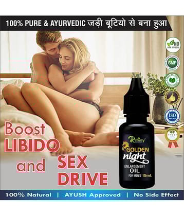 Riffway Golden Night Sexual Extracts Massage Oil For Men Supports For Increase Energy Overall Male Performance no side effects (Pack of 1-15ml)