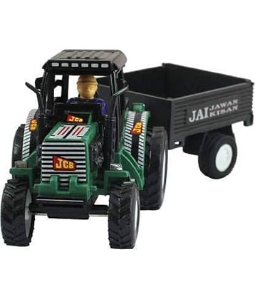 FEDIFU Farmer Tractor Toy with Trolley Toy | Pull Back Vehicles | Trucks for 3+ Years Old Kids | Boys | Girls | Multicolor