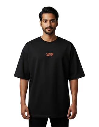 Jumping Skater Oversized Cotton French Terry T-Shirt 240 GSM
