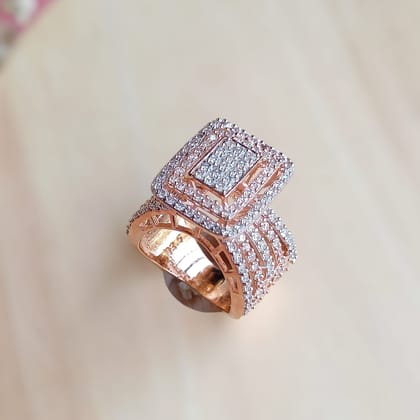 Vs sterling silver Cocktail Ring-158-9