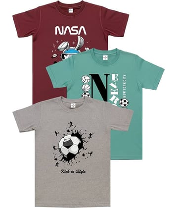 COOLTEES4U Pack of 3 Boys & Girls Cotton T-Shirt ( Multicolor2 )