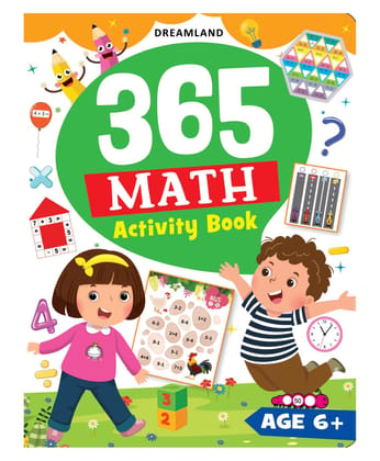 365 Maths Activity Book for Kids Age 6-8 years With Interactive Activities and Math Exercises for Children [Paperback] Dreamland Publications