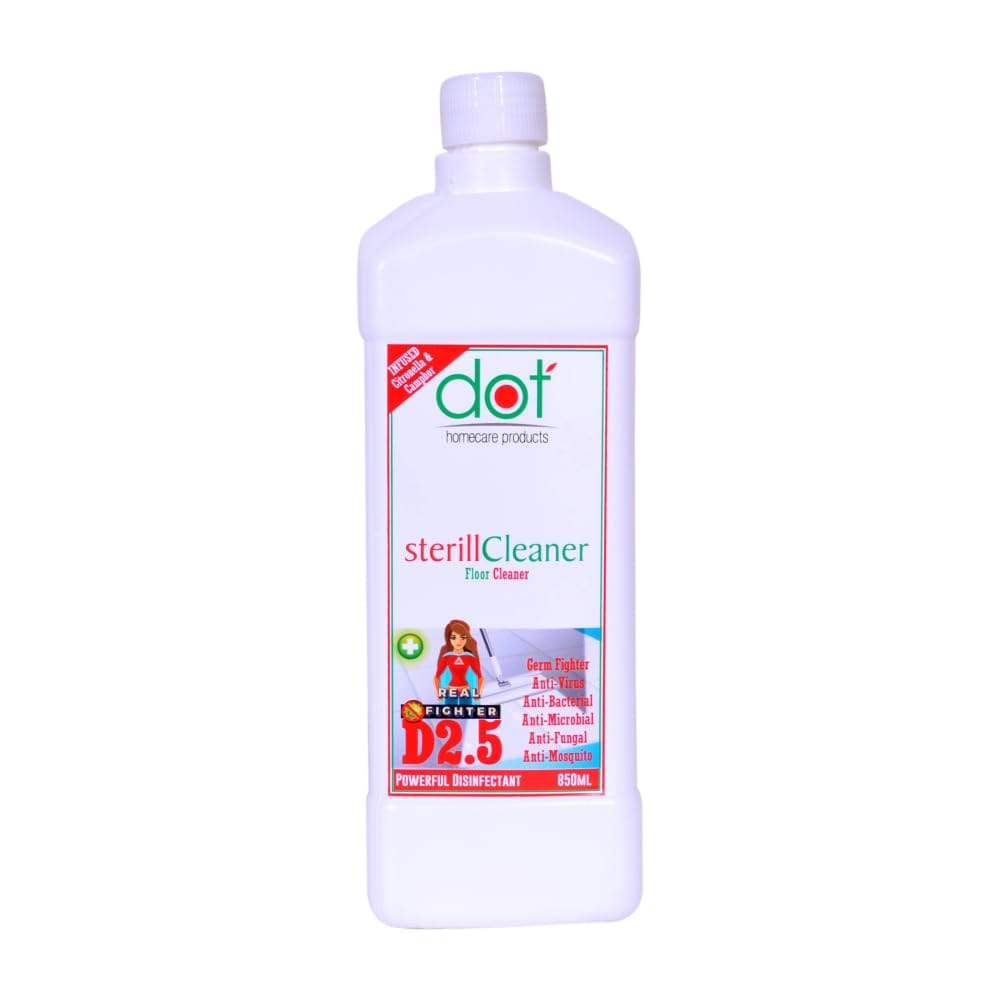 DOT Homecare Products | Sterill Floor Cleaner 850ml - Powerful Household Disinfectant - Hospital Grade - Infused Pure Camphor & Citronella Essential Oil