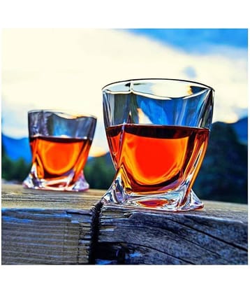 Somil Whisky  Glasses Set,  270 ML - (Pack Of 2)