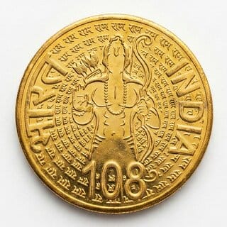 108 Rupees 2024 Ram Mandir, Ayodhya Gold-plated Fantasy Coin Silver Series