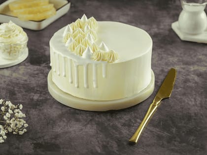 Fresh Pineapple Eggless Cake
