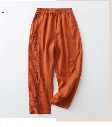 Bright and Beautiful: Orange Trousers for the Modern Woman-M
