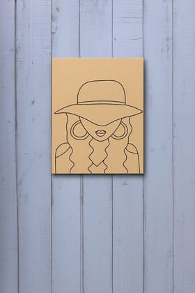 Dbeautify's MDF DIY Traditional Painting – Stylish Woman