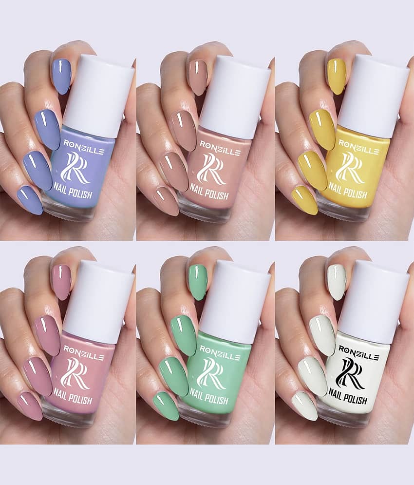 Ronzille Multi Nail Polish 36 ( Pack of 6 )