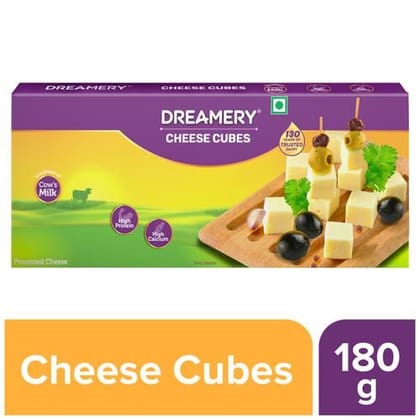 Dreamery Cheese Cubes, High In Protein & Calcium, 180 G