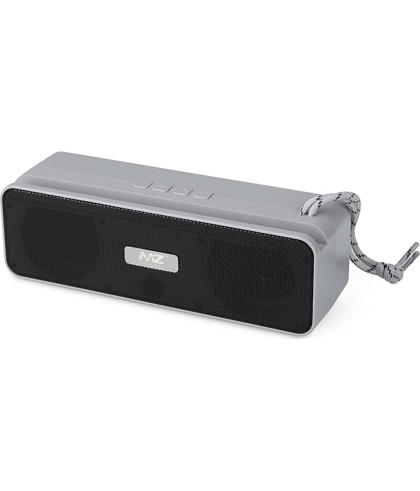 MZ M204 10 W Bluetooth Speaker Bluetooth V 5.0 with SD card Slot Playback Time 6 hrs Grey
