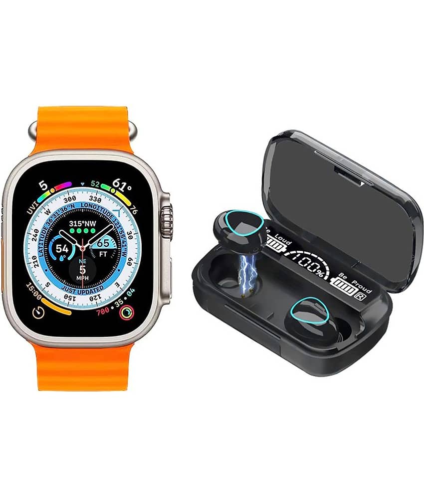 Retailstore Combo Wireless Earbuds and Multicolor Smart Watch