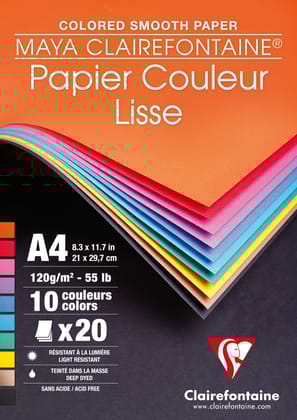Clairefontaine Fine Art Smooth Maya Coloured Paper 120g Paper - A4