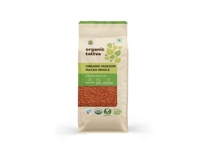 Organic Masoor Malka Whole 500g