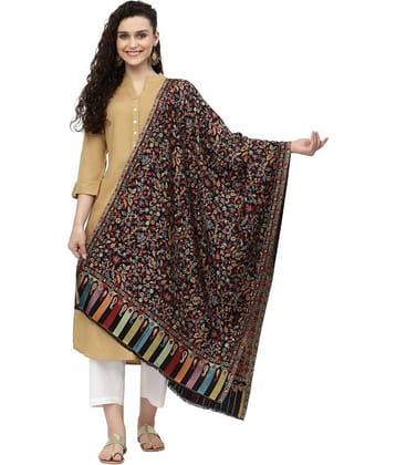 Anekaant - Black Synthetic Women's Stole ( Pack of 1 )