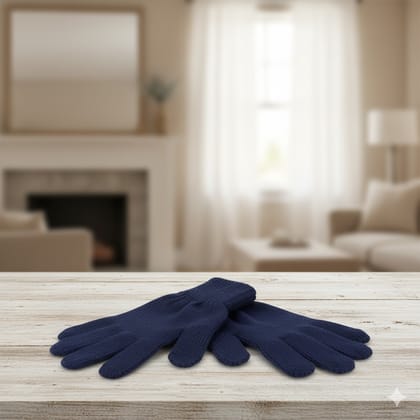 Chopra Premium Blue Woolen APS Gloves – Quality Assured Product