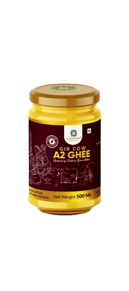 A2 Gir Cow Ghee - 500 ML | Vedic Bilona Ghee by Green Blossom Agritech Ventures (Size - 500 ml) by green blossom agritech ventures private limited
