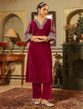 Beautiful Party Wear Cord Set Top And Bottom