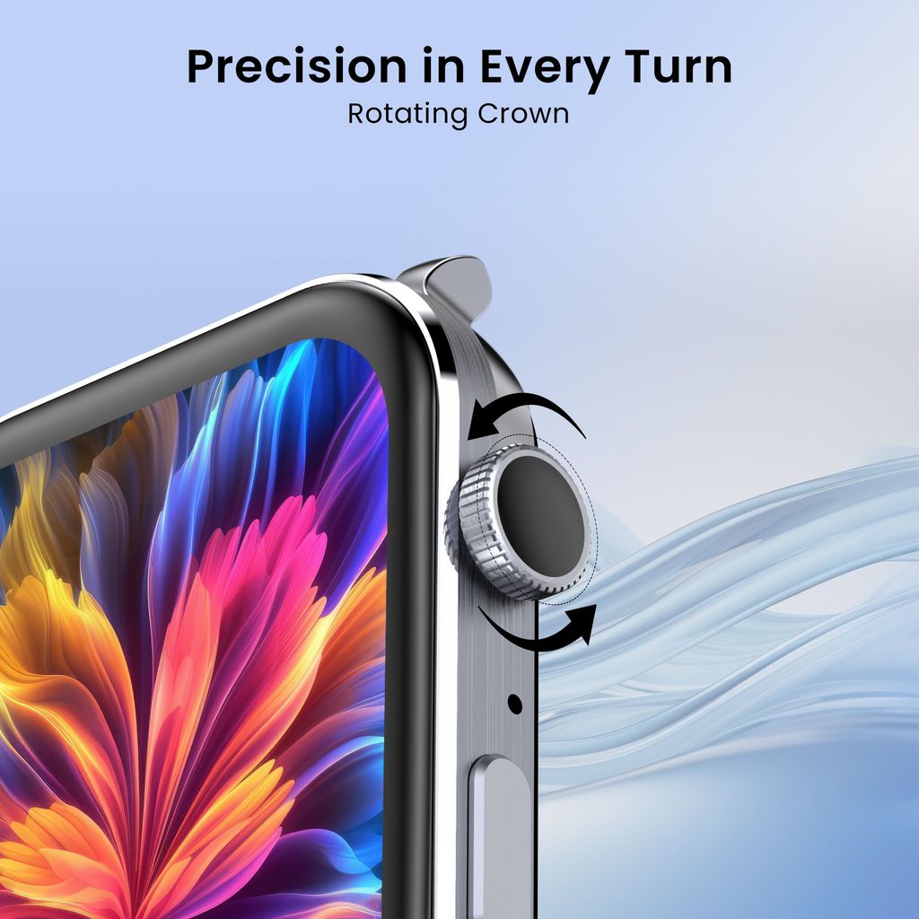 CELLECOR M9 Pro Blaze, 2.01" Amoled Display with Rotating Crown, Voice Assistance, Advanced Chipset, BT Calling, Fast Charge, 100+ Sports Mode & Watch Faces, Upto 5 Day Battery, IP67 (Green)