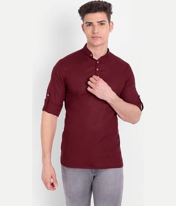 Vida Loca - Indigo Cotton Men's Shirt Style Kurta ( Pack of 1 )