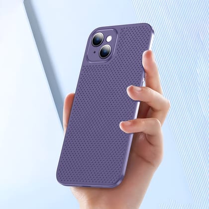 iPhone 14 Slim Mesh Case-Purple