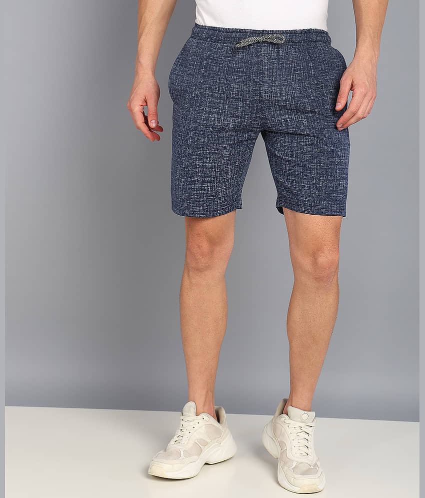 XFOX Navy Blended Men's Shorts ( Pack of 1 )