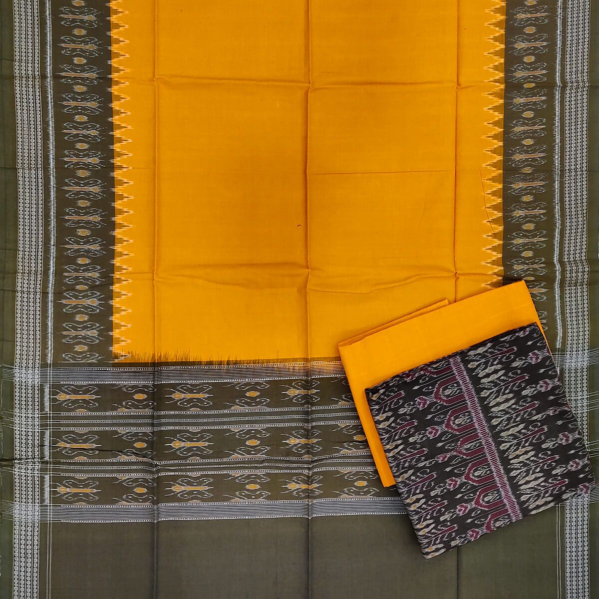 Retake Photo - Sambalpuri Cotton Dress Set