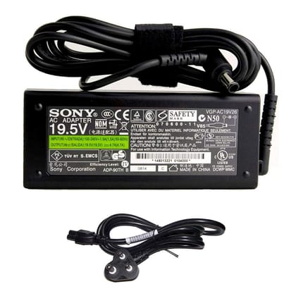 Sony 19.5v 3.9Amp Power Adapter for Sony VAIO VGP-AC19V19 VGP-AC19V37 75 W Adapter (Power Cord Included)