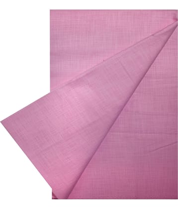 KUNDAN SULZ GWALIOR Pink Cotton Blend Unstitched Shirt pc