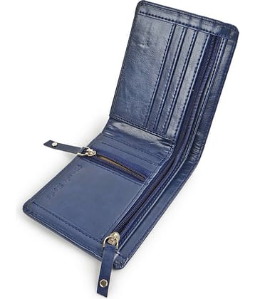 Classic World PU Printed Men's RFID Wallet With 6 Slots For Card ( Blue , Pack of 1 )