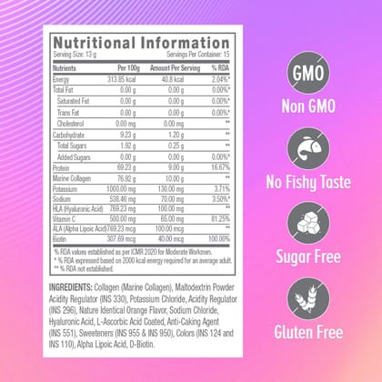 GNC Marine Collagen Powder Pineapple