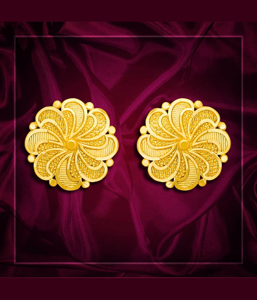 LUV FASHION White Stud Earrings ( Pack of 1 )