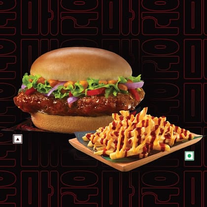 Korean Spicy Chicken+Korean Spicy Fries(M). Korean Spicy Chicken+Korean Spicy Fries(M).