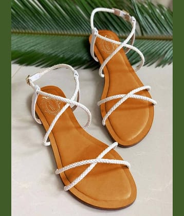 Shoetopia - White Women's Flats