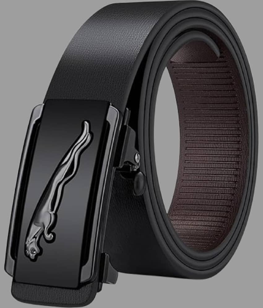 BAYEMA - Black Faux Leather Men's Formal Belt ( Pack of 1 )