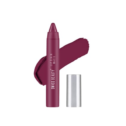 Swiss Beauty Stain Matte Lipstick | Long Lasting, Hydrating & Lightweight Lipstick | Velvet Maroon, 3.4gm| Swiss Beauty Stain Matte Lipstick | Long Lasting, Hydrating & Lightweight Lipstick | Velvet Maroon, 3.4gm| - 223 Velvet Maroon / 1 count (Pack of 1