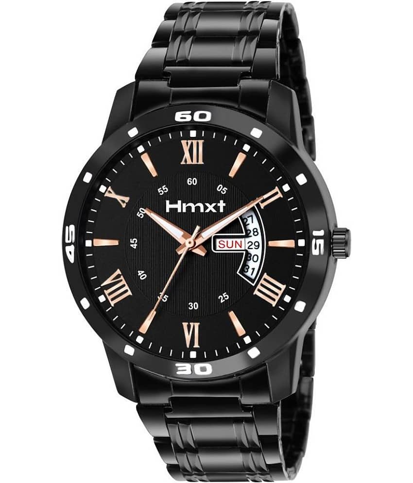 HMXT Black Stainless Steel Analog Men's Watch