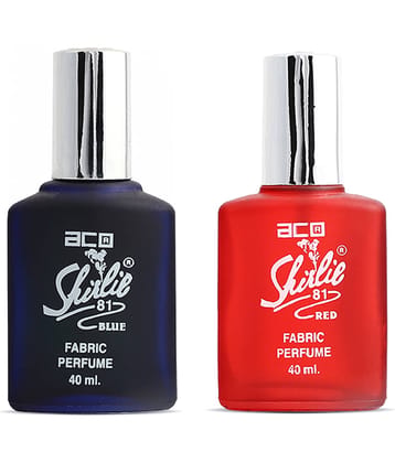 Aco Set of 2 Perfume, Shirlie81 Blue & Red For Women, 40ml Each