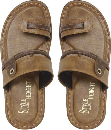 Style Height Tan Flip Flops