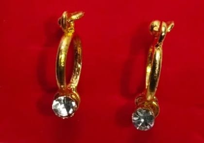 Gold Tone Contemporary Earrings Set for Women