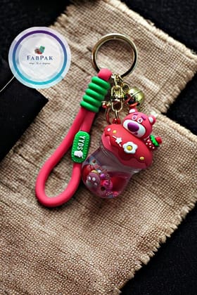 FABPAK Bubble Tea Keychain Rose