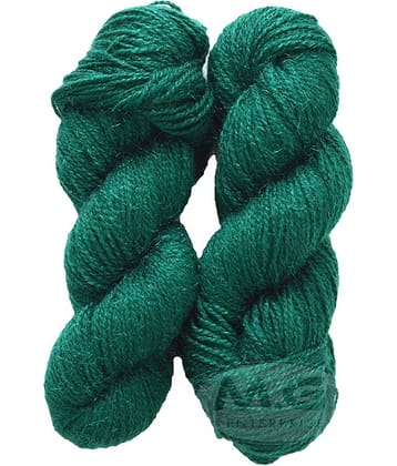 Vardhman Rabit Excel Dark Green (200 gm)  Wool Hank Hand knitting wool