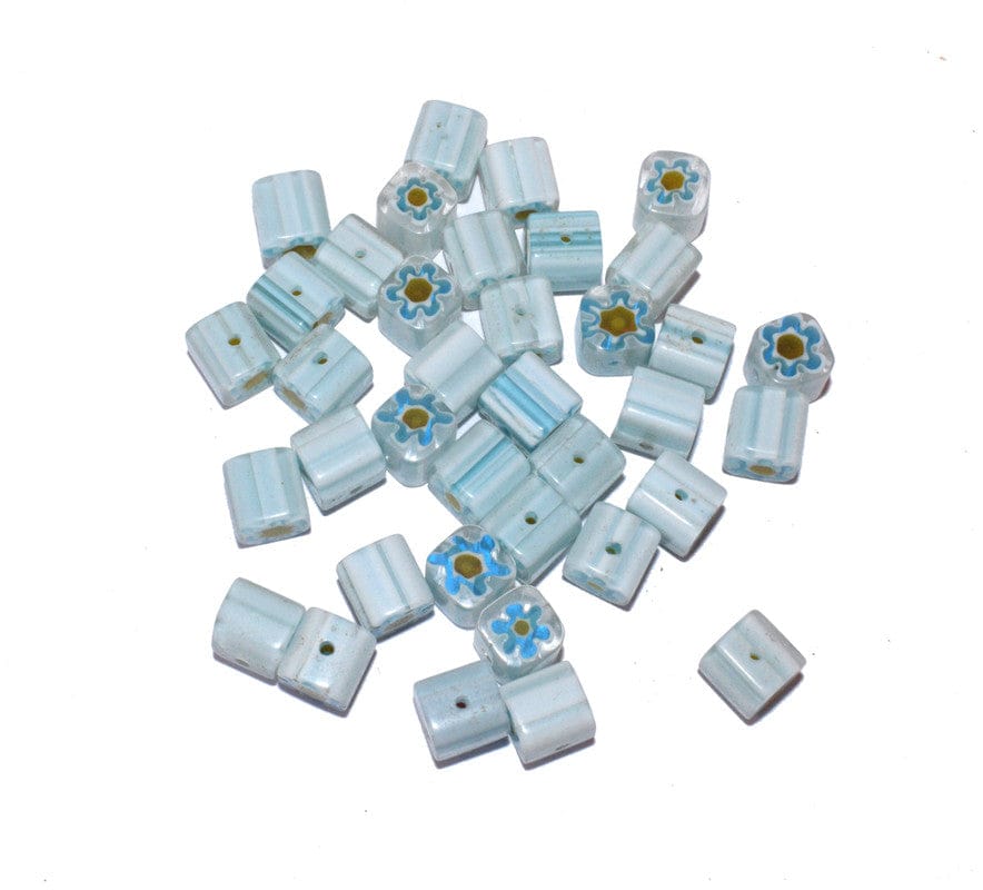 Chevron Glass  beads, 6-layer glass chevron beads, Venetian chevron, trade bead Venetian, African trade bead, vintage Murano glass beads , BWSRON-033-Per Packet of 48 Pieces (50 Gram) / 8X8 MM